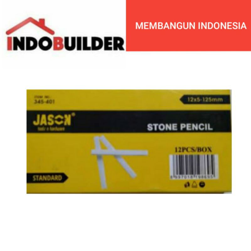 

JASON KAPUR BESI 12 PCS PER BOX / STONE PENCIL