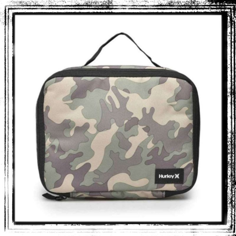 tas bekal kantor pria hurley camo original