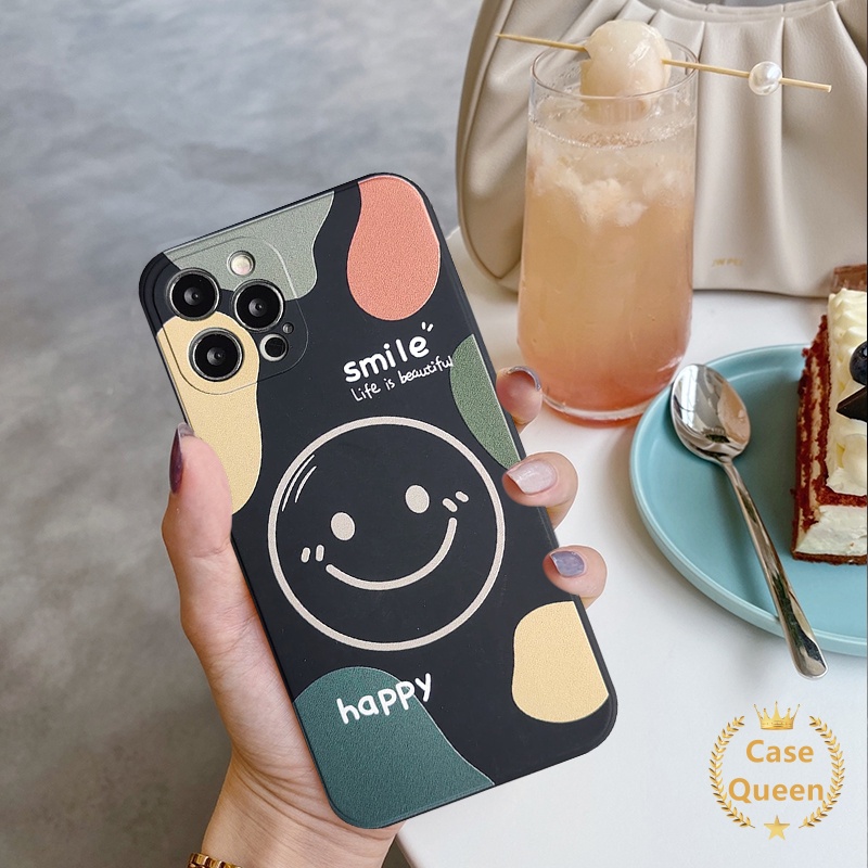 Soft Case Tpu Motif Smile Untuk Samsung A13 A53 A22 A03 A32 A03S A33 A52 A50 F22 M12 M32 A71 A10S A20S A30S A72 A11 A51 A52 A70 A51 A3S