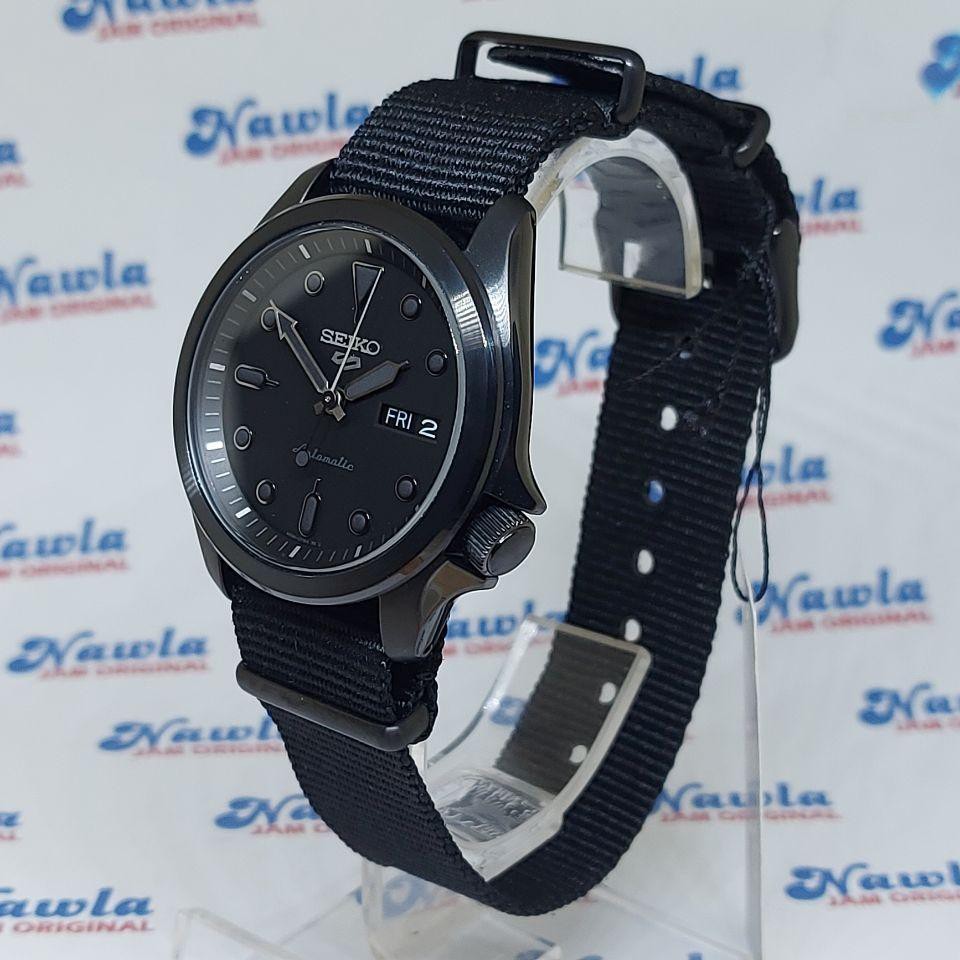 Seiko 5 Sports SRPE69K1 Automatic Full Black - Jam Tangan Pria SRPE69