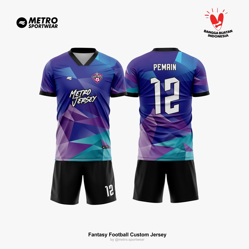 Jual Jersey Sepak Bola Free Design Full Printing | Shopee Indonesia