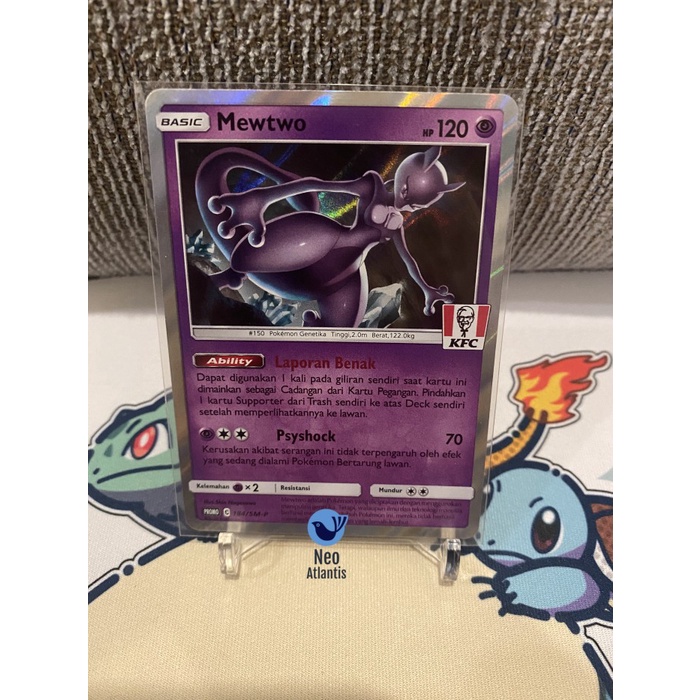 Pokemon TCG Indonesia Mewtwo KFC Promo