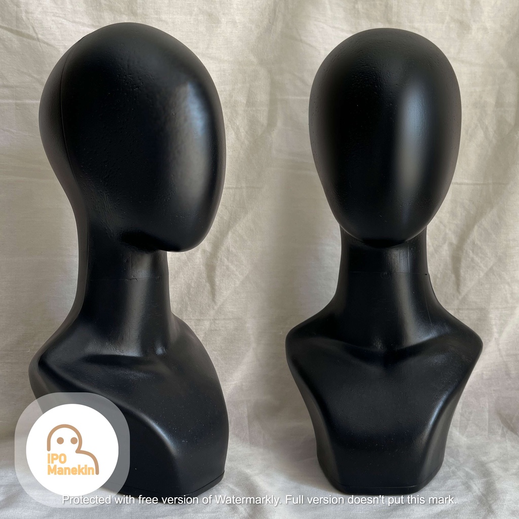 Jual Manekin kepala alien hitam Patung Kepala Hitam Polos pajangan