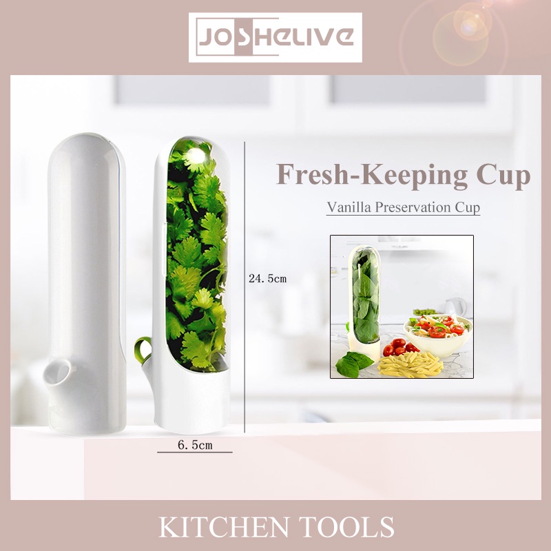 Premium Herb Keeper and Herb Storage Container,Keeps Greens and Vegetables Fresh Longer For Kitchen Storage Utensils OWT