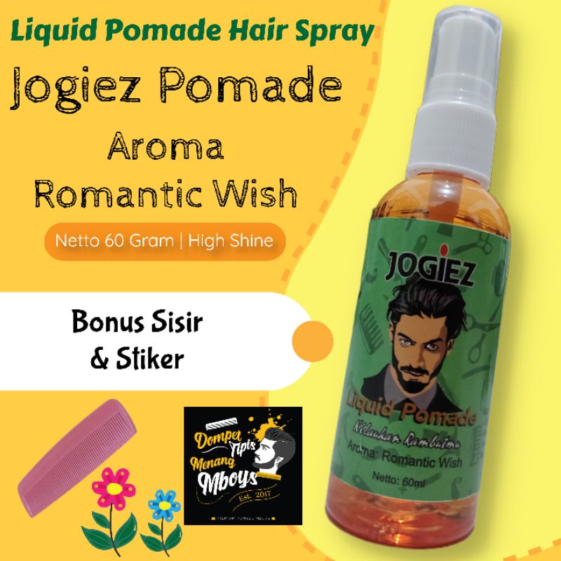 Grosir Pomade Cair Pomade Spray Pomade Liquid Oil Based Jogiez Pomade 60 Ml