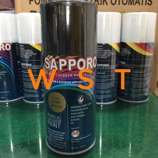 Cat Semprot Pilox Pylox Perak Emas 735A Super Bronze SAPPORO