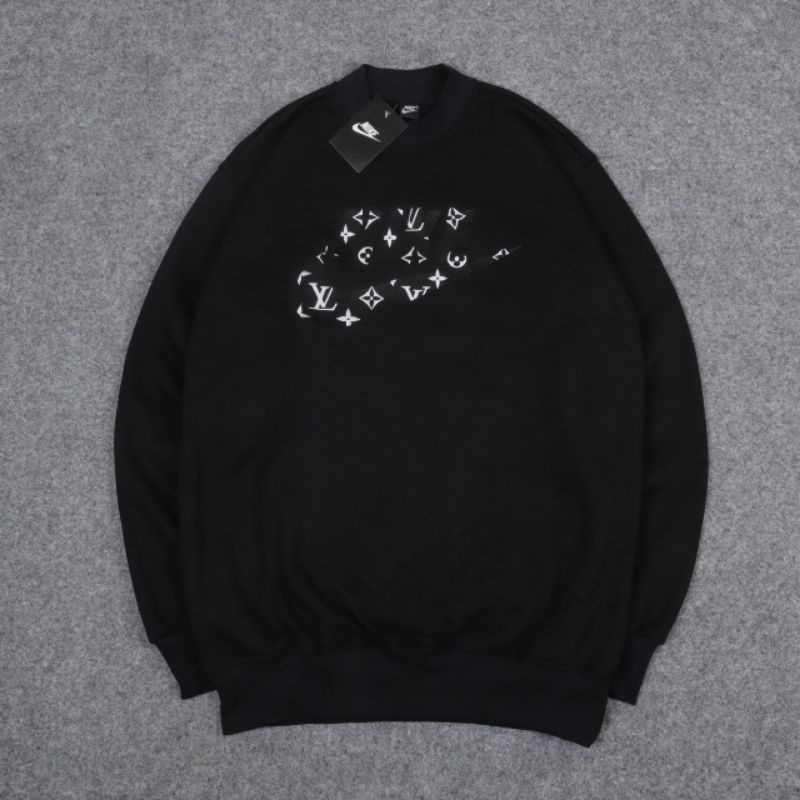 SWEATSHIRT CREWNECK NIKE x LOUIS VUITTON PREMIUM FULL BLACK