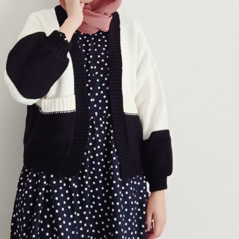 Cardigan Rajut Javie Pocky Kardigan Dante Outer Cardy Wanita Clarisa Mix-2