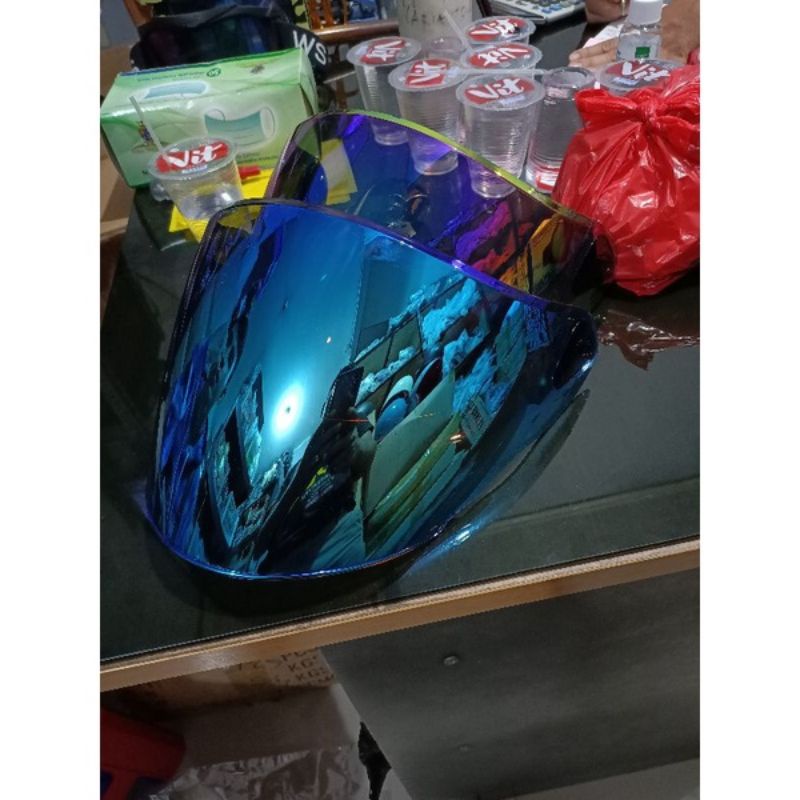 KACA FLAT VISOR IRIDIUM PNP KYT KYOTO &amp; INK DYNAMIC