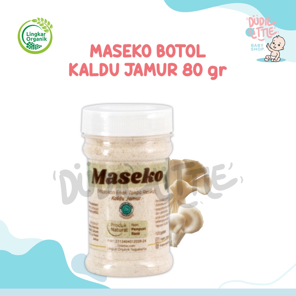 Maseko Kaldu Mpasi  Organik  Ayam, Sapi, Jamur Non MSG Botol Refill 100gr