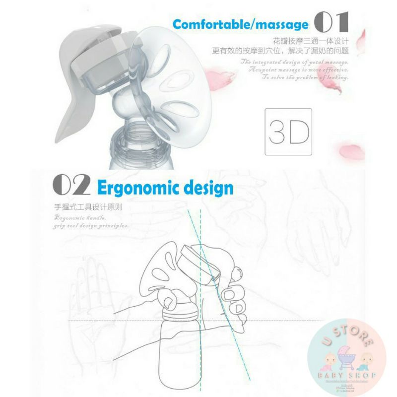 Real Bubee pompa asi manual Real bubee breast pump pompa asi murah