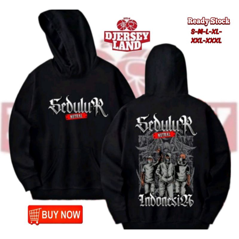 HOODIE JUMPER SEDULUR NETRAL INDONESIA - SABLON DTF