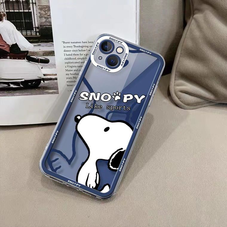 Soft Case TPU Silikon Transparan Motif Anjing Lucu Untuk IPhone 14 Pro Max 11 13 12 XS XR X 8 7 6S Plus