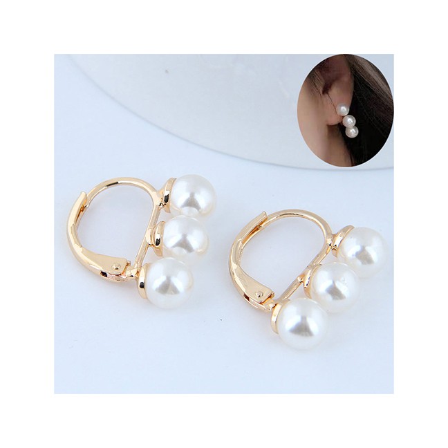 LRC Anting Tusuk Fashion Pearl Earrings A5772X