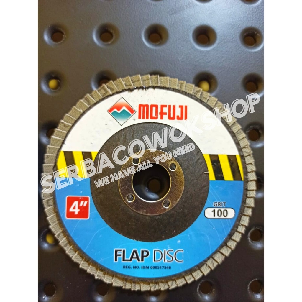 Mofuji Mata Gurinda Amplas Tumpuk Susun Flap Disc Tebal 4 x 16 #60 - #100 - #150 - #180 - #400