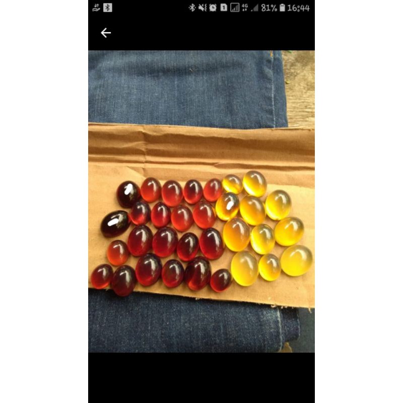 Batu Akik Fosil Getah Katilayu Asli