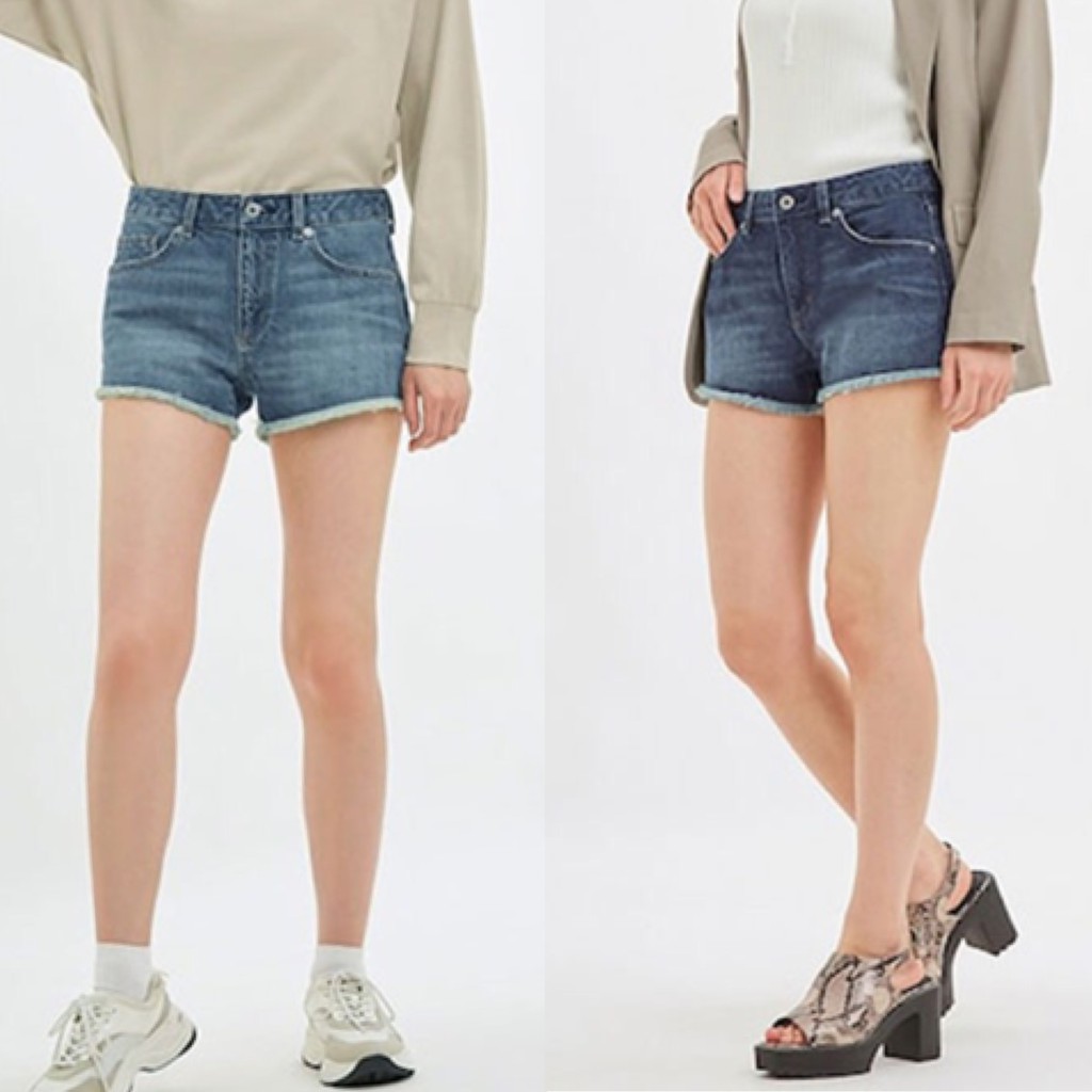 [2 WARNA] UNIQLO Denimshorts Pocket Navy/washblue- hotpants branded/short pants branded