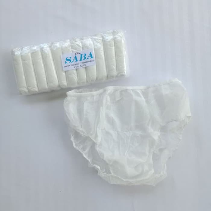 Jual Celana Dalam Sekali Pakai Disposable Panty Pria Perlengkapan Haji Umroh Shopee Indonesia 