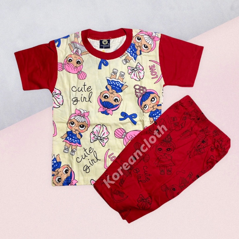 KAOS ANAK PEREMPUAN MOTIF LOL KAOS SETELAN ANAK PEREMPUAN KAOS OBLONG