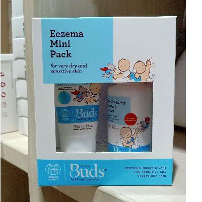 Buds Organics BSO - Eczema Mini Pack - Set Lotion Sabun Shampoo 2in1 Eksim Organik