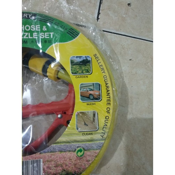 Semprotan dan Selang Air Komplit / Alat Siram Taman Komplit / Garden Hose set