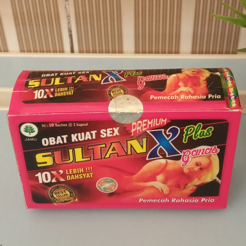 Jual Kapsul Sultan X Plus Obat Kuat Obat Tahan Lama Obat Kejantanan Pria 1box Isi 10 Sachet 8259