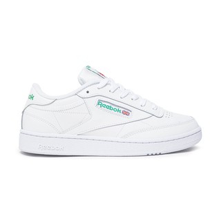 white & green club c 85 trainers