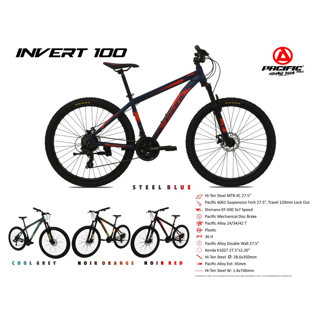 Sepeda MTB 26" Pacific Invert 100