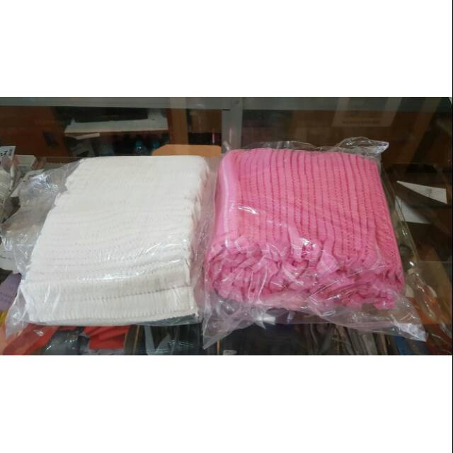Nurse Cap / Shower Cap Disposable Bahan Kasa / Penutup Rambut / Hair Cap / Penutup Kepala Gojek
