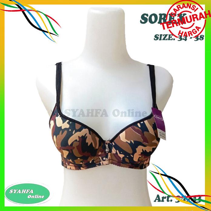 OLAHRAGA BH SOREX MOTIF ABRI TENTARA SPORT BRA ARMY 34143 SOREX SEMI PUSH UP AD BAYAR COD