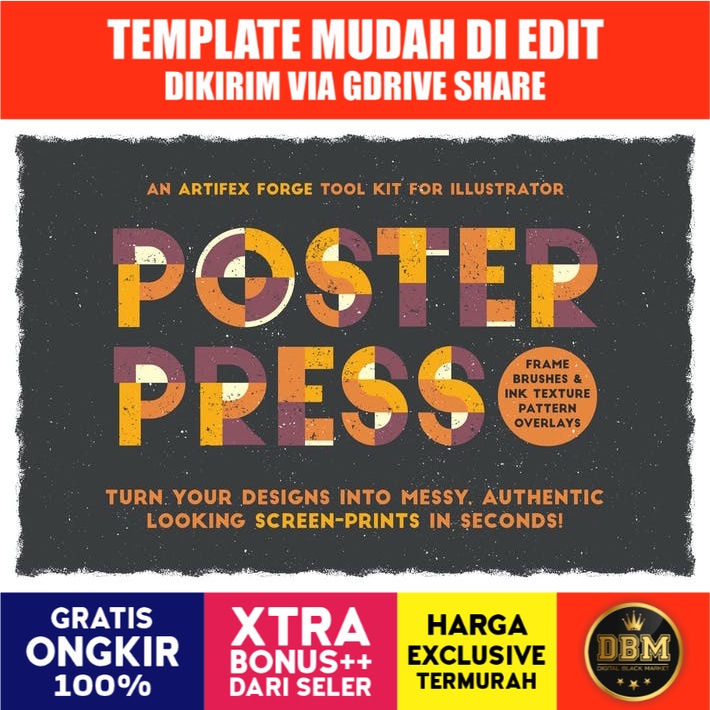 Poster Press Screen Print Creator