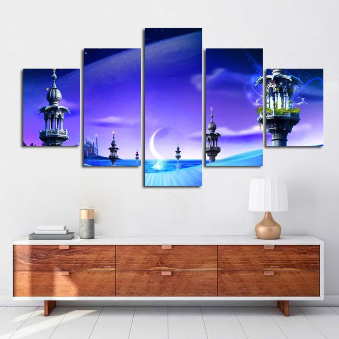 Hiasan Dinding 1 Set Masjidil Moonlight Special Edition pusatmode1234