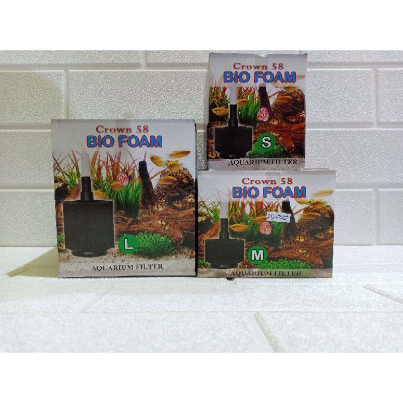 Biofoam Media Filter Aquarium Toples dan Aquarium ikan hias Size S, M, L