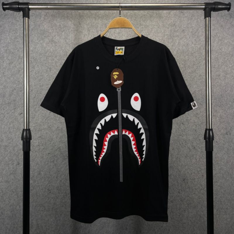 KAOS T-SHIRT BAPE SHARK FULLTAG &amp; LEBEL ( BANYAK VARIASI WARNA ) BESTSELLER