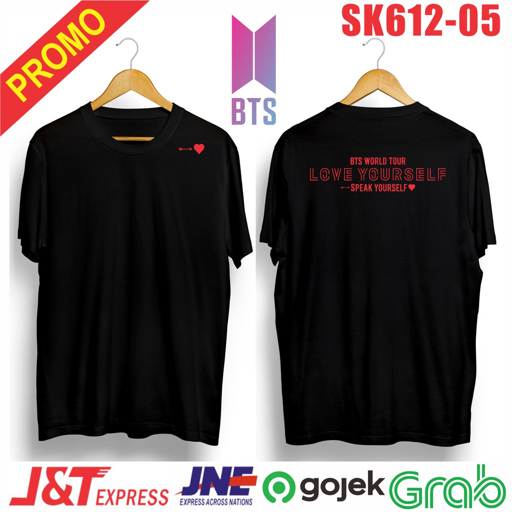 MURAH!!! Kaos KPOP speak love yourself tour.. BAHAN kaos combed 30s