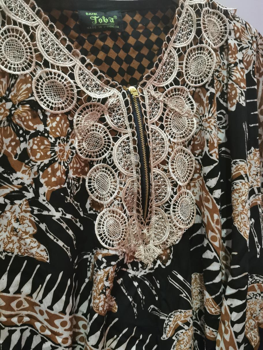Gamis Klok Batik | Gamis Batik Mewah Toba | Gamis Terbaru