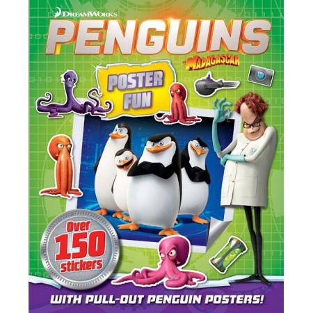 

Penguins of Madagascar Sticker Book: Penguins Poster Book