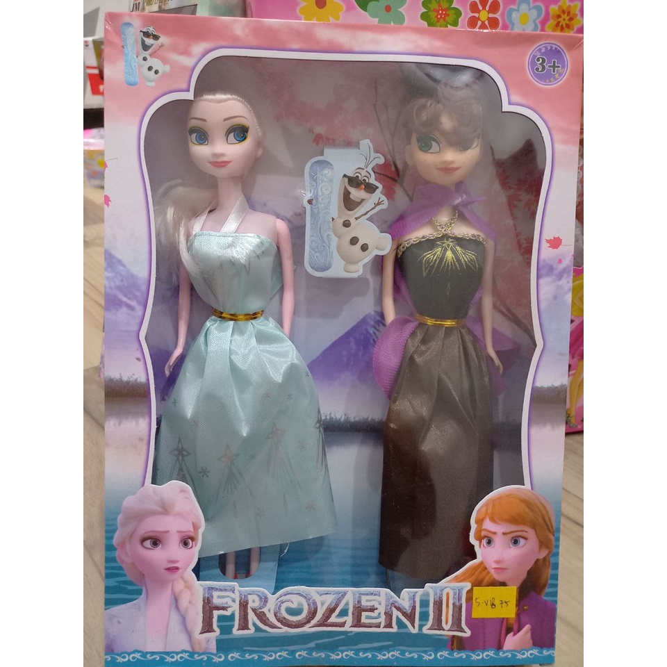Boneka Barbie Frozen Elsa & Anna