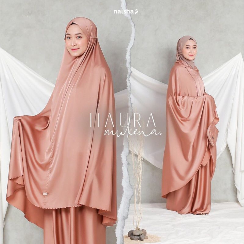 Mukena premium Hari Raya | Mukena silk mewah Haura by Naisha