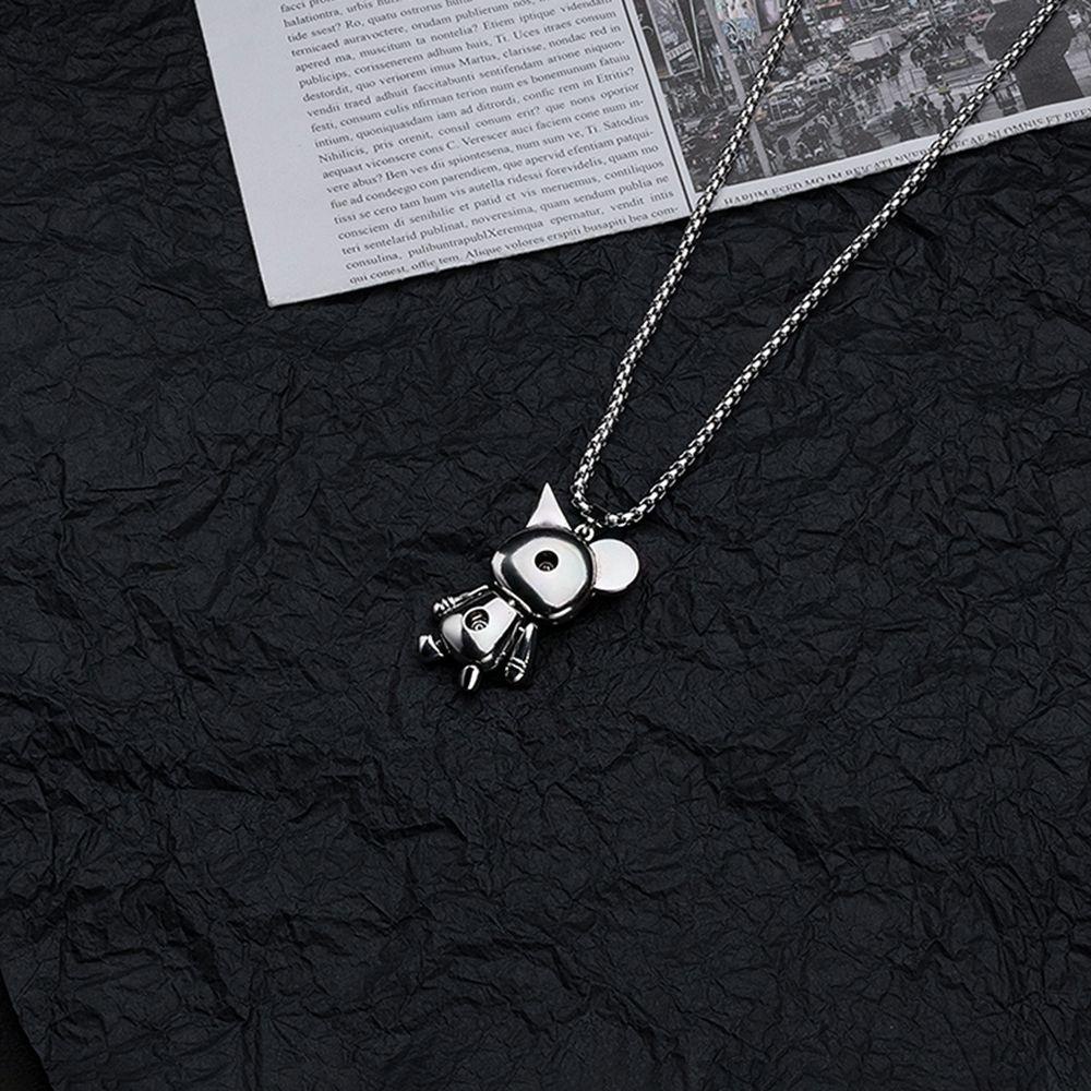 NEEDWAY Kalung Pria Keren Sederhana Wanita Hadiah Pacar Pria Pasangan Kalung Gaya Korea Necklace