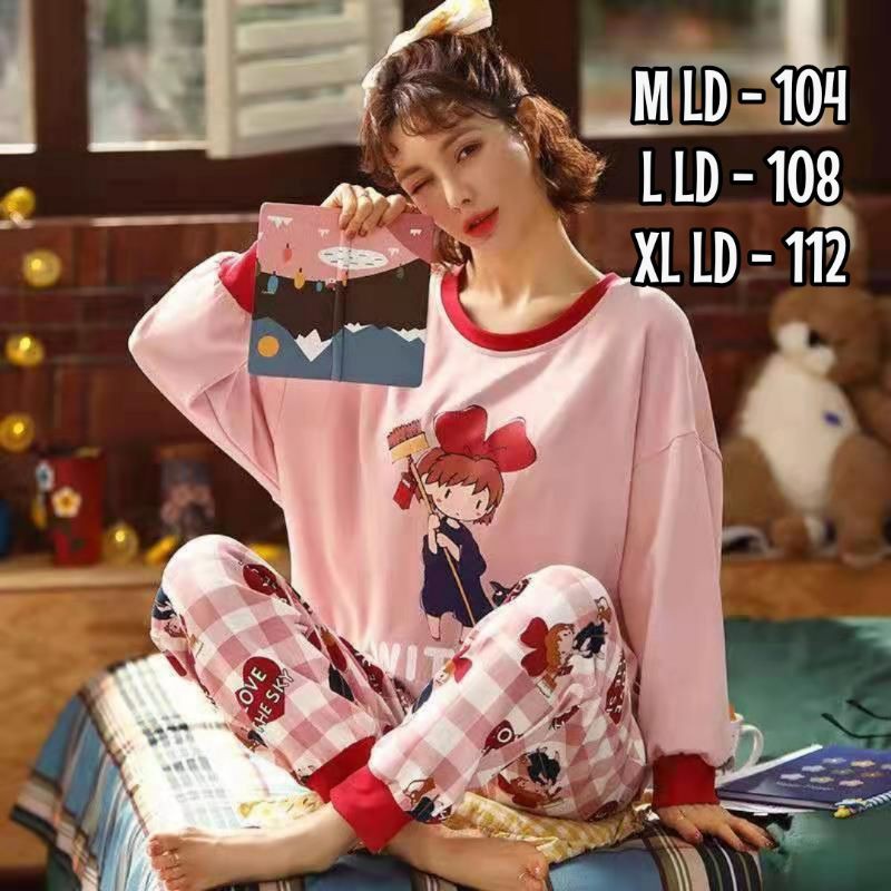 Baju Tidur Import Murah /Piyama Wanita PP Premium Murah /Fashion wanita murah/Sleepwear Import C03-C1