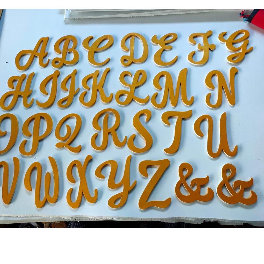 ❦ huruf iniai abjad Wedding A sampai Z bahan spon karet anti patah ,anti remuk ,anti sobek で