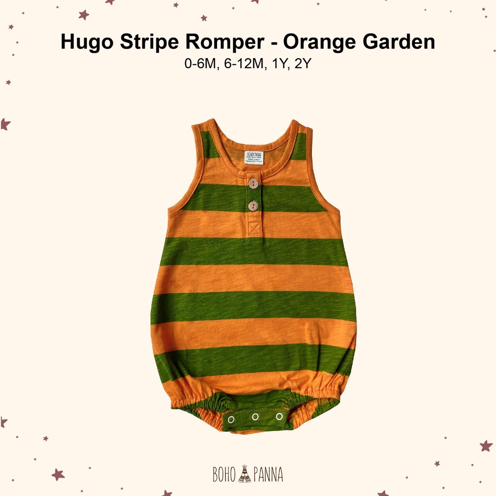 BOHOPANNA - HUGO ROMPER - Romper Bayi-ORANGE GARDEN