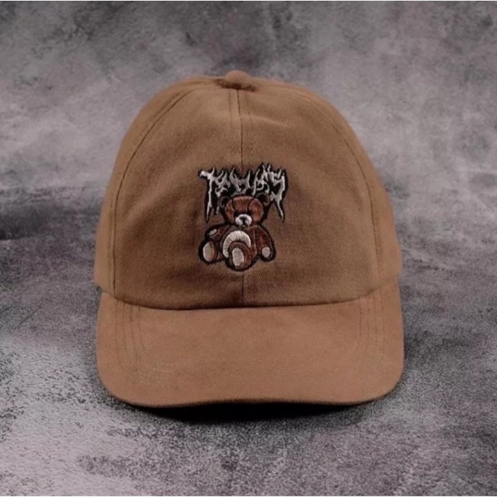 Topi Import Original Topi Baseball Bordir Bear Topi Beruang Topi Teddy Bear Topi Model Terbaru