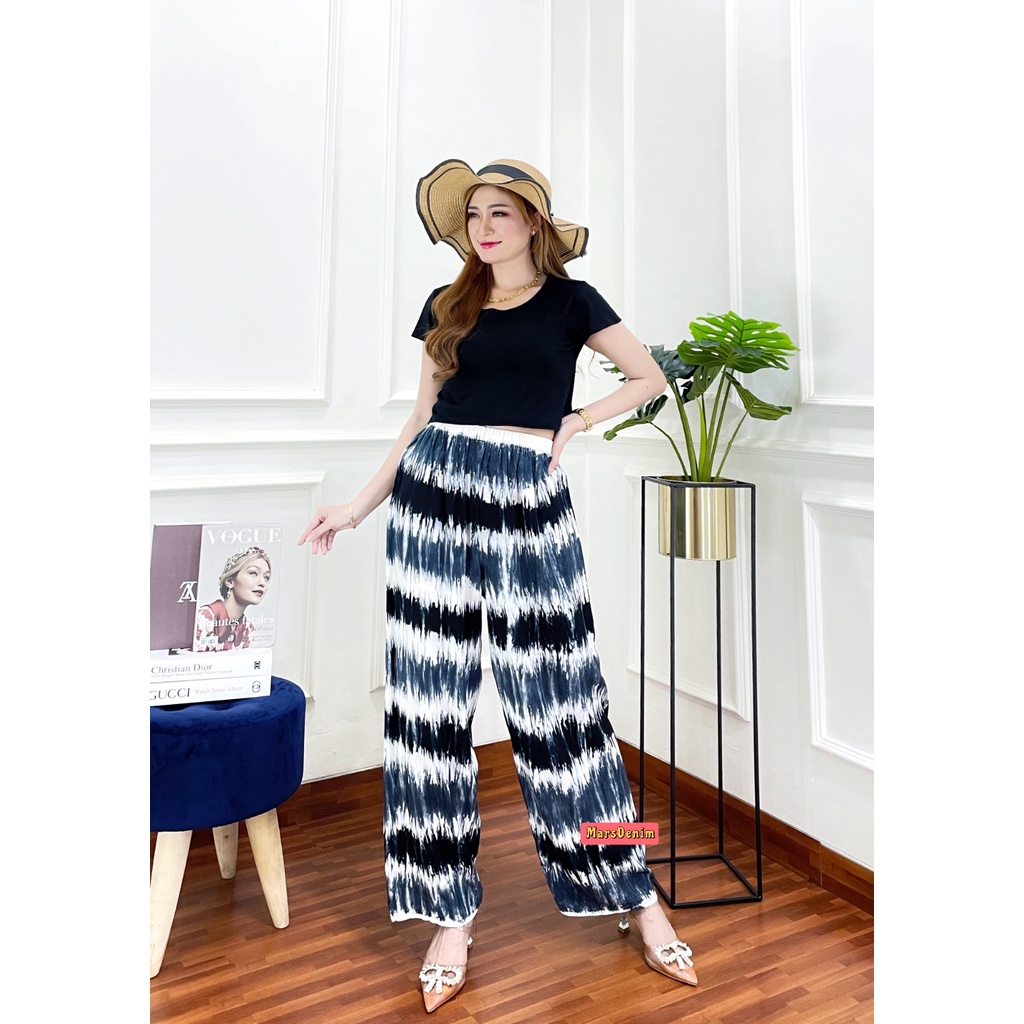 CELANA TIE DYE WANITA PANJANG BAHAN RAYON ADEM DAN NYAMAN