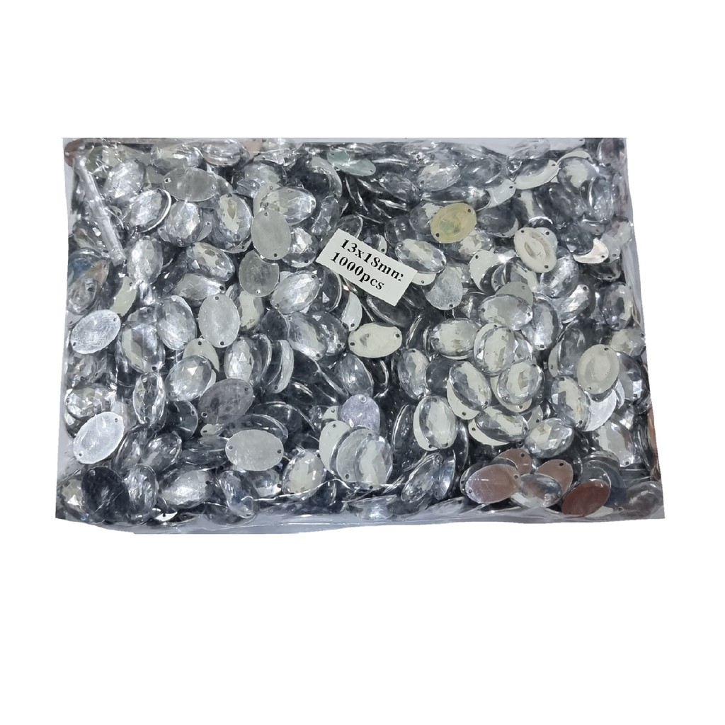 Payet Diamond Kristal Sequin Oval 13x18 mm @1000 pcs Grade A