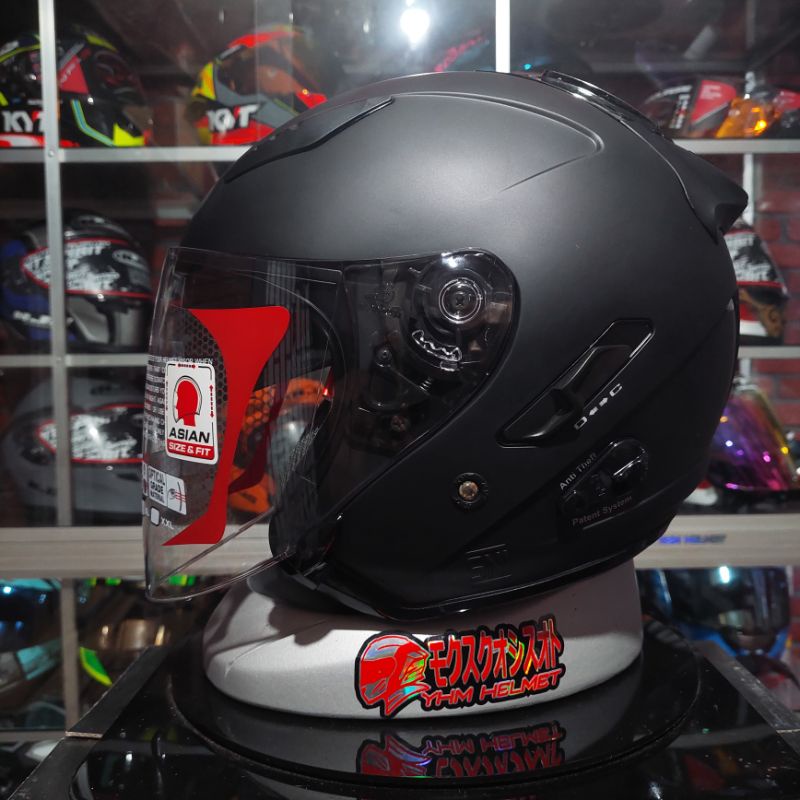 Helm Kyt Galaxy Slide Flat R Terbaru Warna Solid