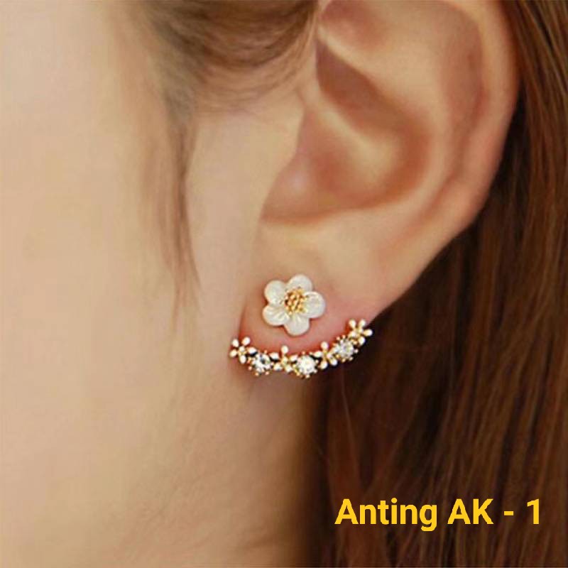 Anting Tusuk Korea Motif Mutiara / Aksesoris Wanita