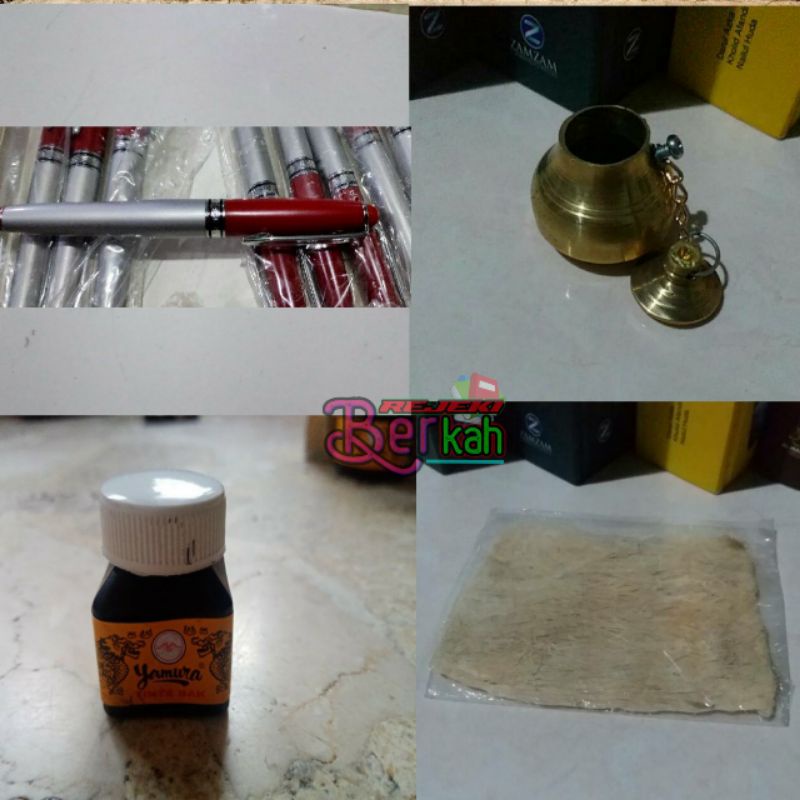 

barang baru satu set paket hemat peralatan menulis lengkap Pena premium dengan mata pena tutul celup