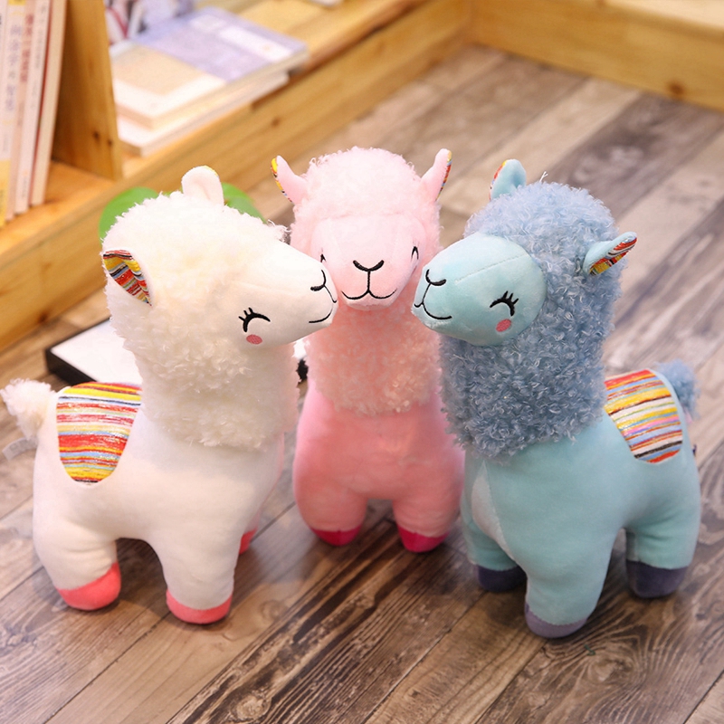 Boneka Hewan Alpaca Bahan Plush Lembut Untuk Mainan Anak Shopee